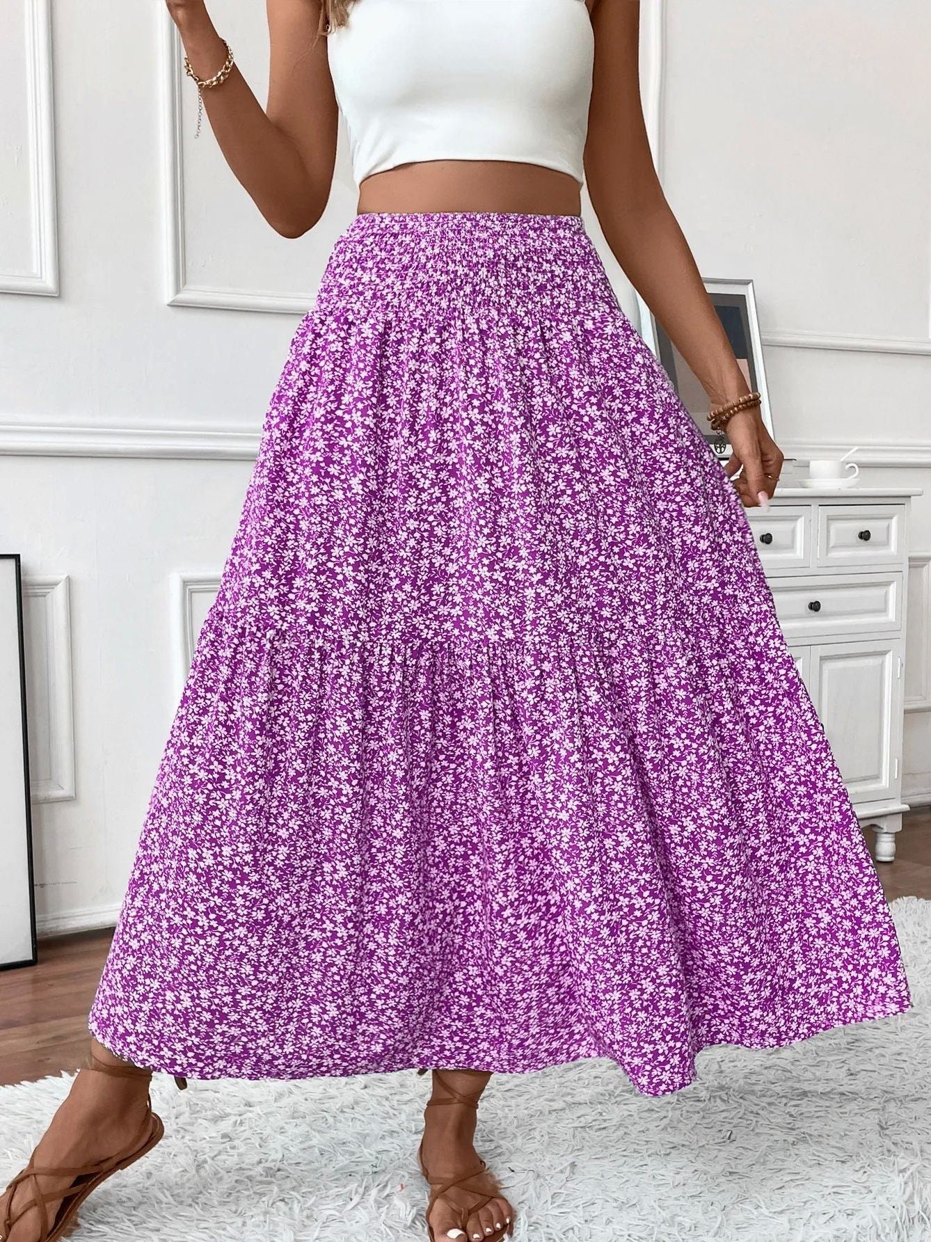 Flora High Waist Skirt