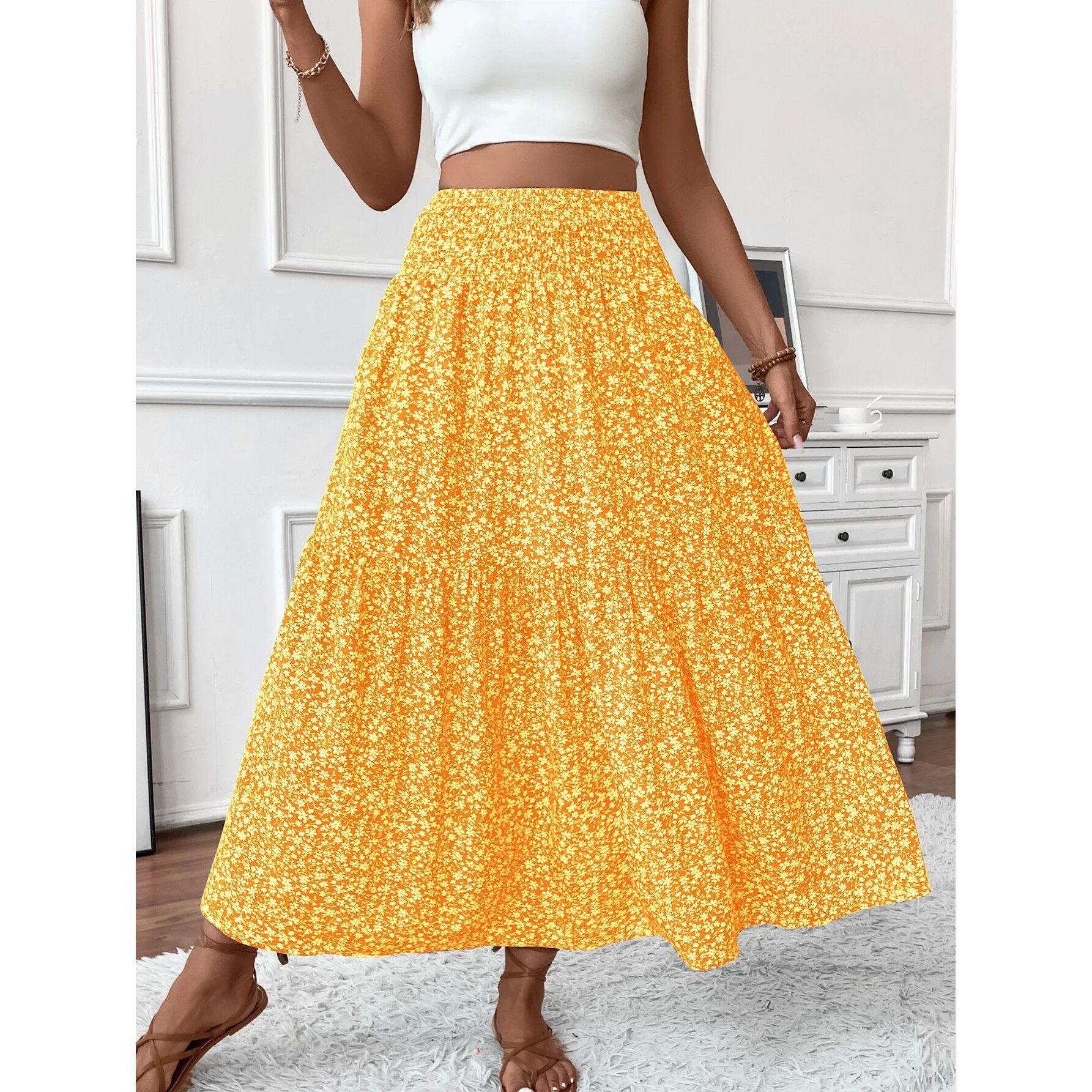 Flora High Waist Skirt