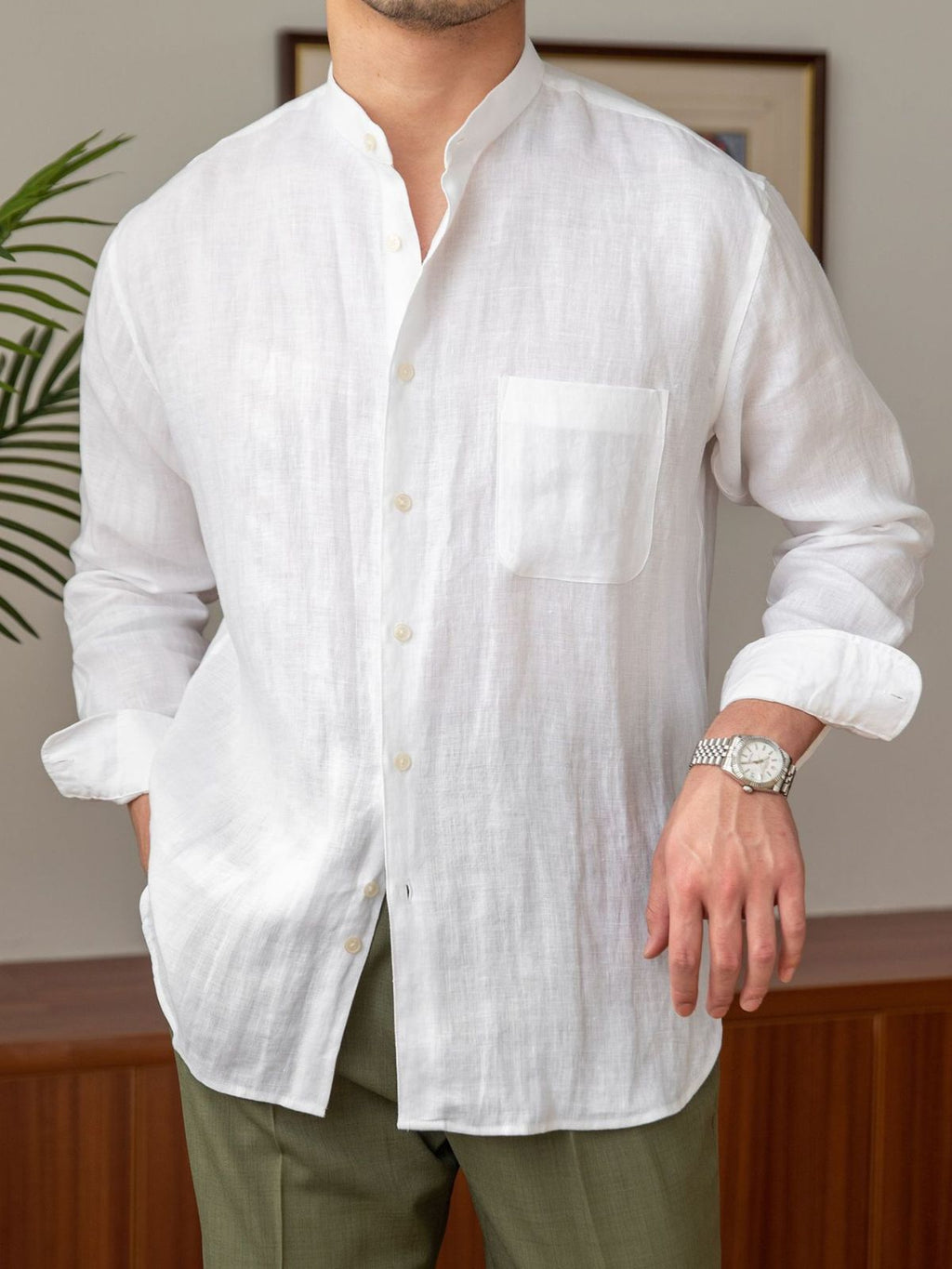 Refined Men's Linen Shirt