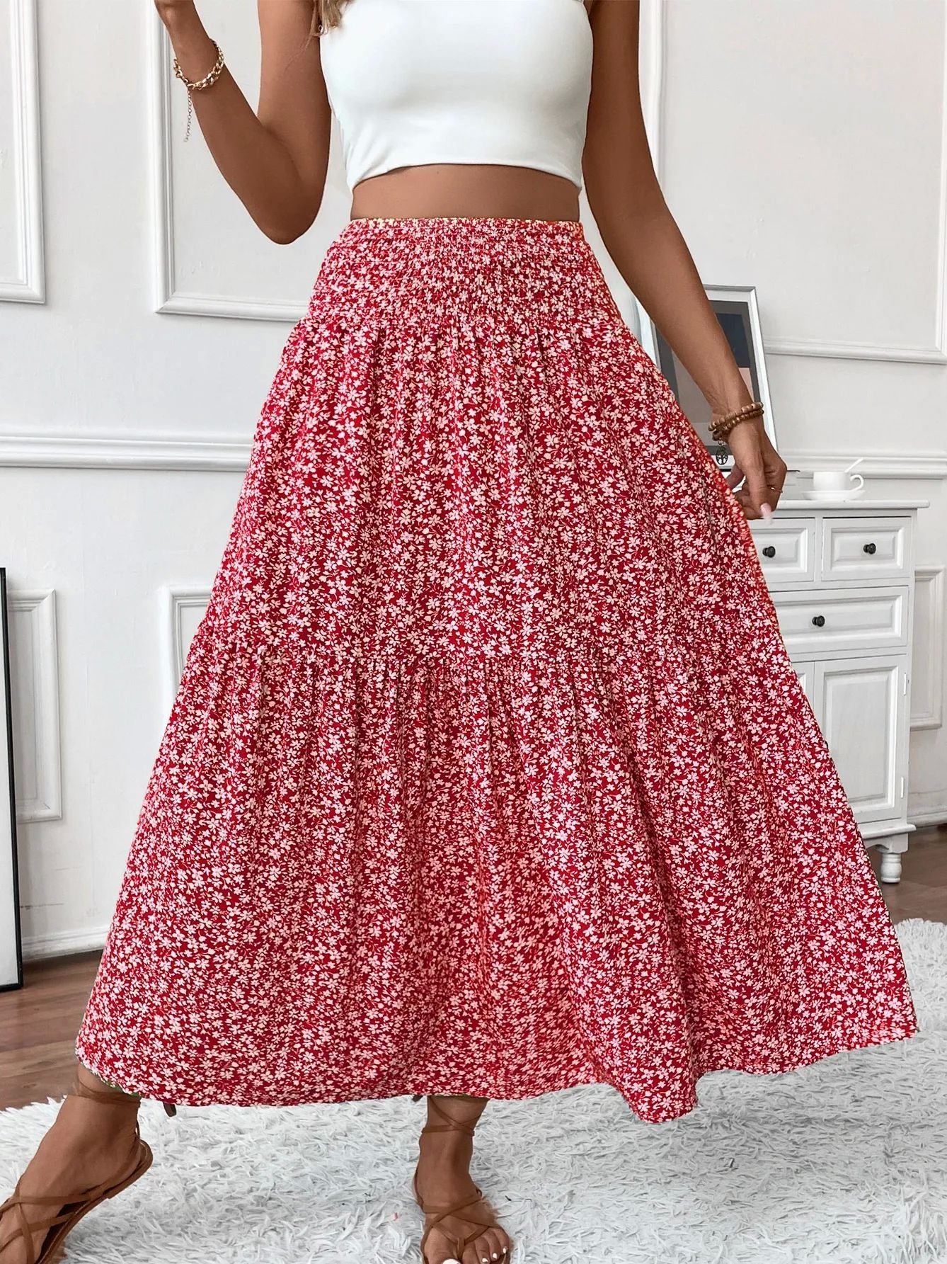 Flora High Waist Skirt