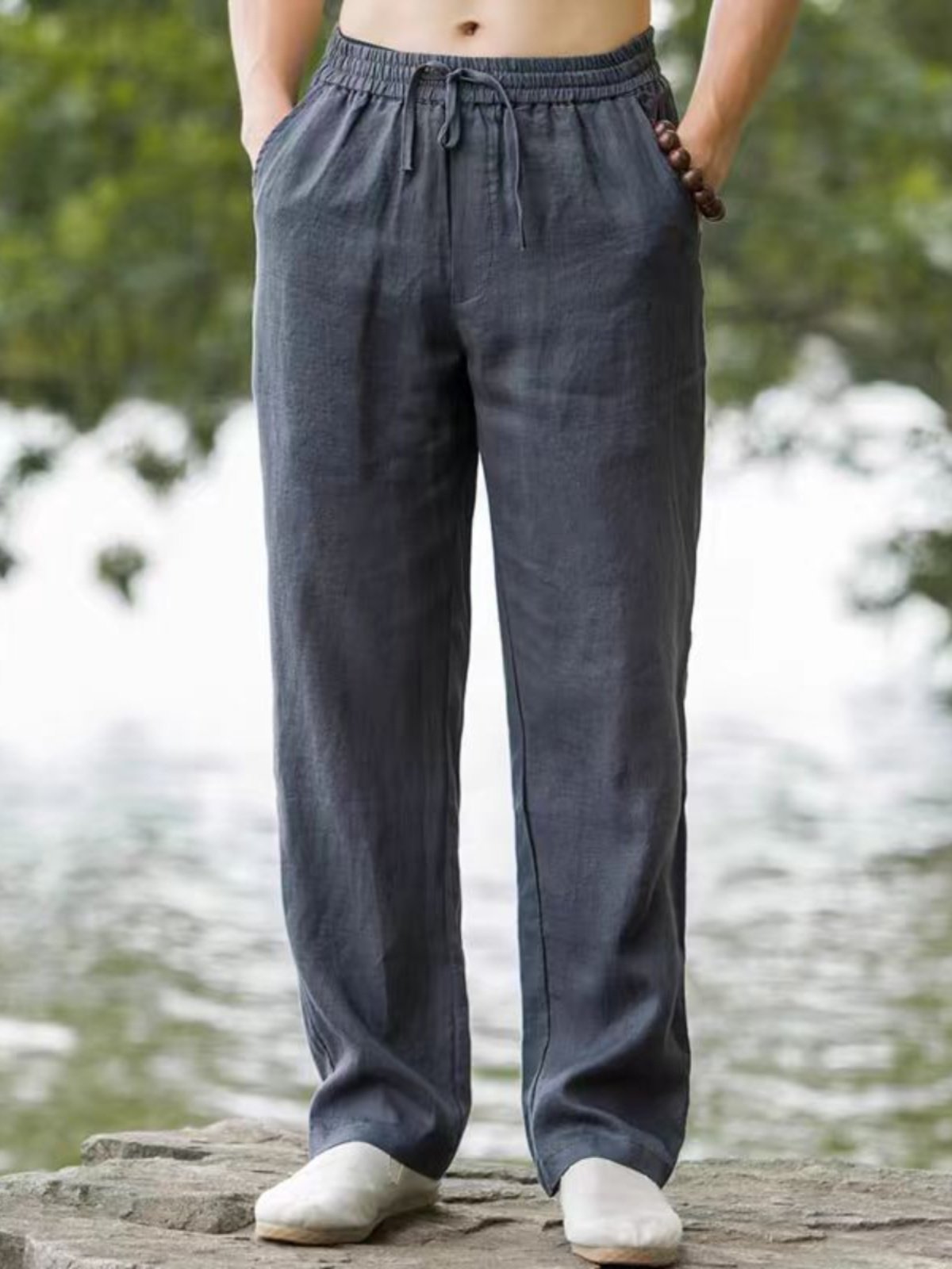 Stylish & Relaxed Men's Linen Casual Pants