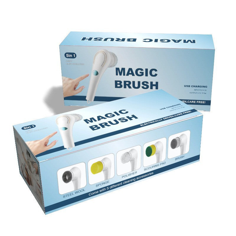 5-in-1 Electric Spin Scrubber — Cordless Cleaning Brush