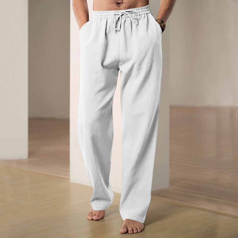 Men's Breathable Pure Linen Trousers