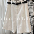 Summer Women's Linen Wide-Leg Shorts