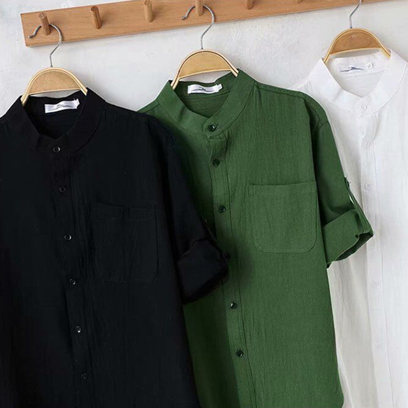 Trendy Summer Men's Linen Shirt