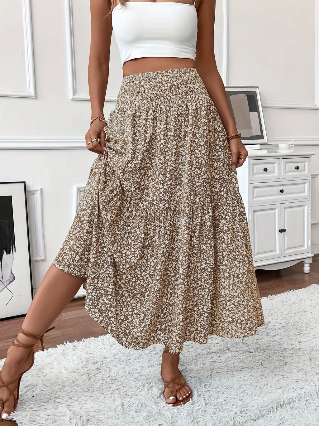 Flora High Waist Skirt
