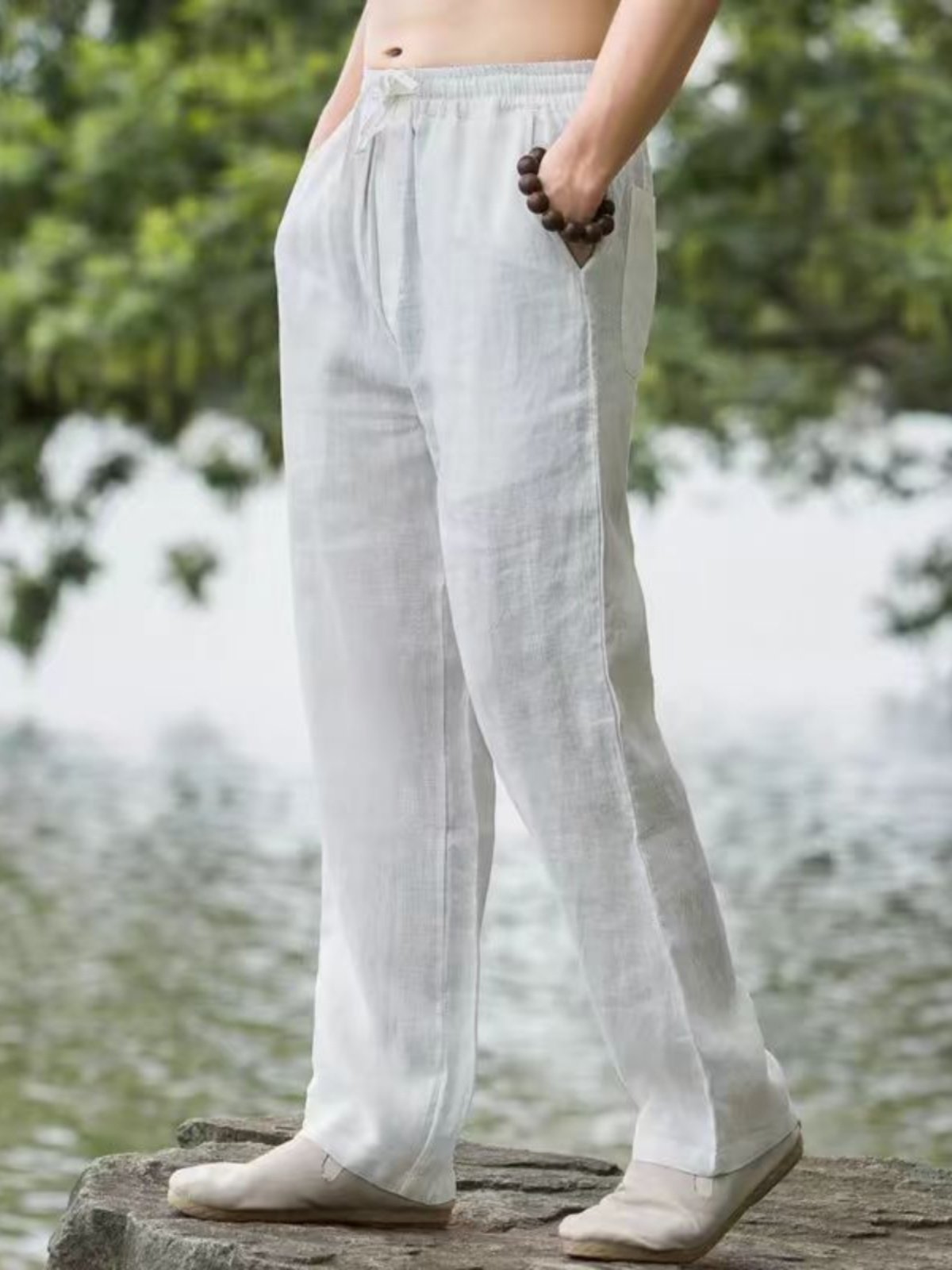 Stylish & Relaxed Men's Linen Casual Pants