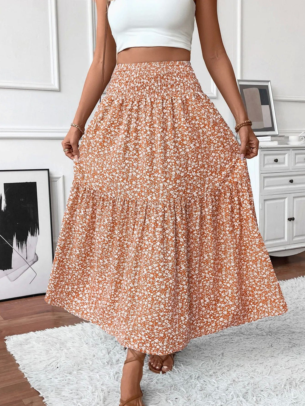 Flora High Waist Skirt