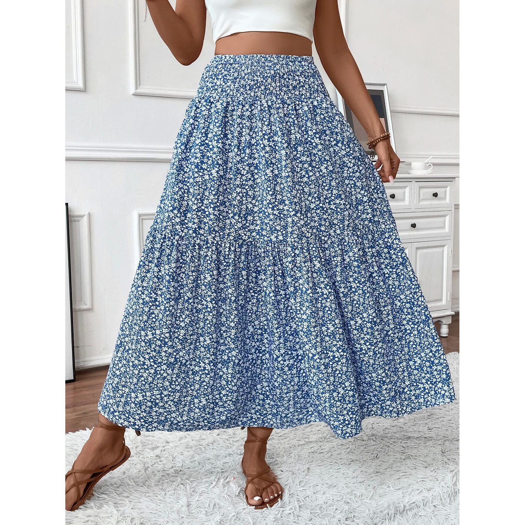 Flora High Waist Skirt