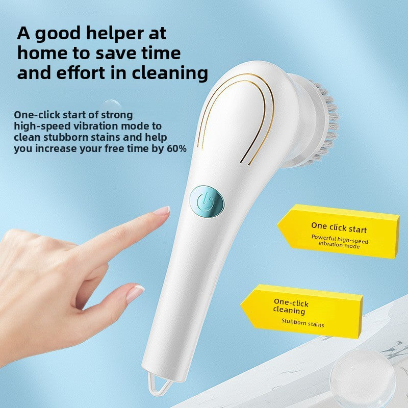 5-in-1 Electric Spin Scrubber — Cordless Cleaning Brush