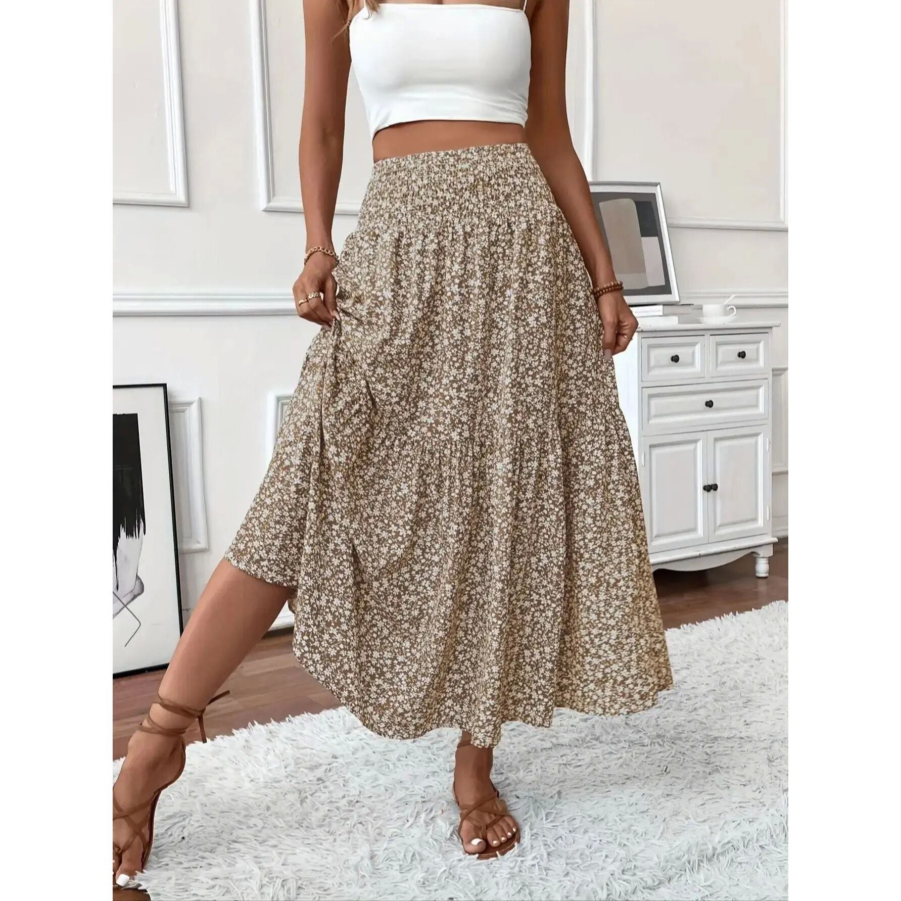 Flora High Waist Skirt