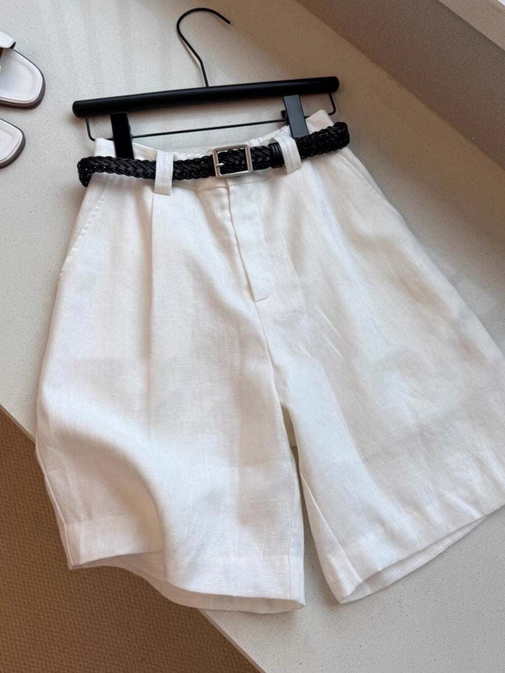 Summer Women's Linen Wide-Leg Shorts