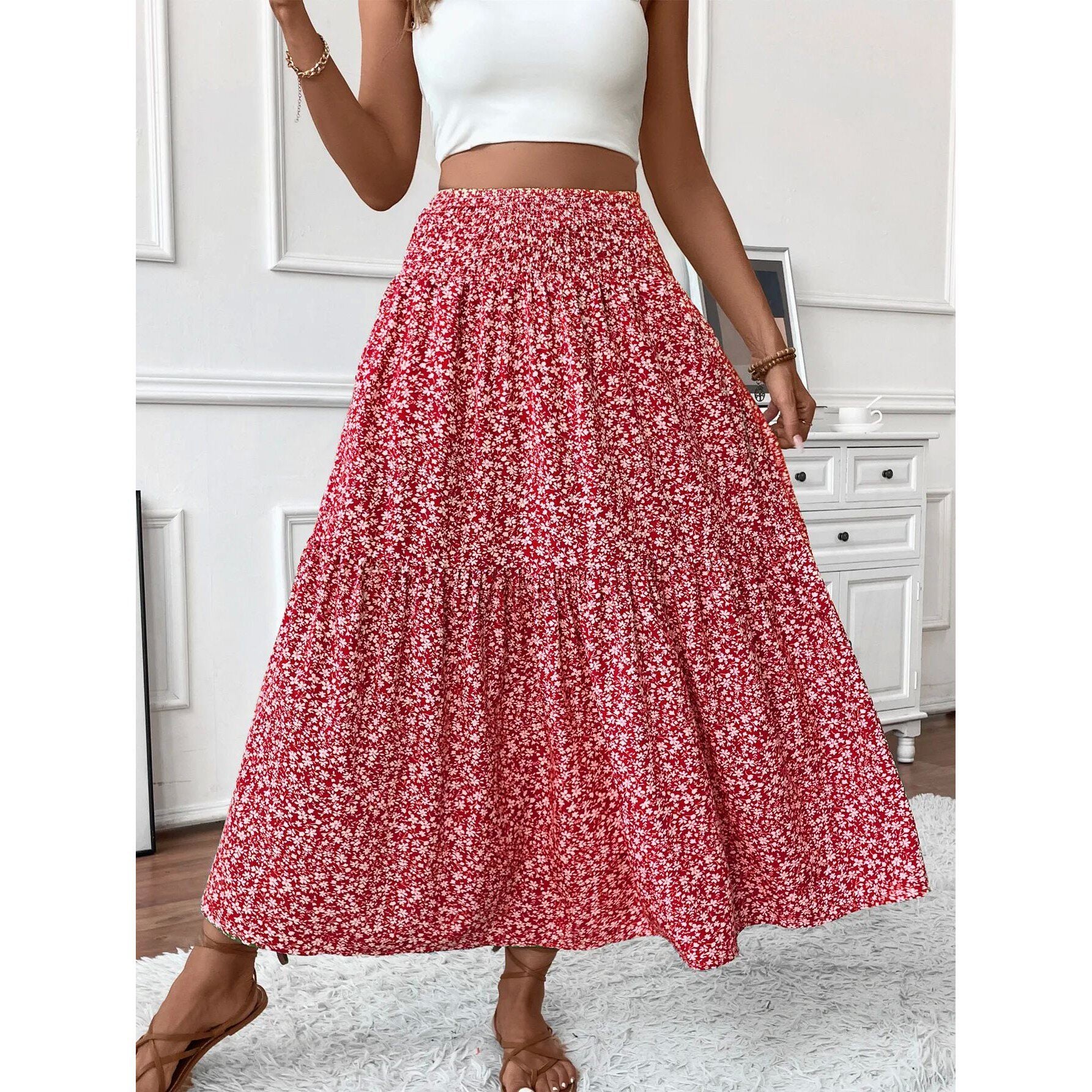 Flora High Waist Skirt