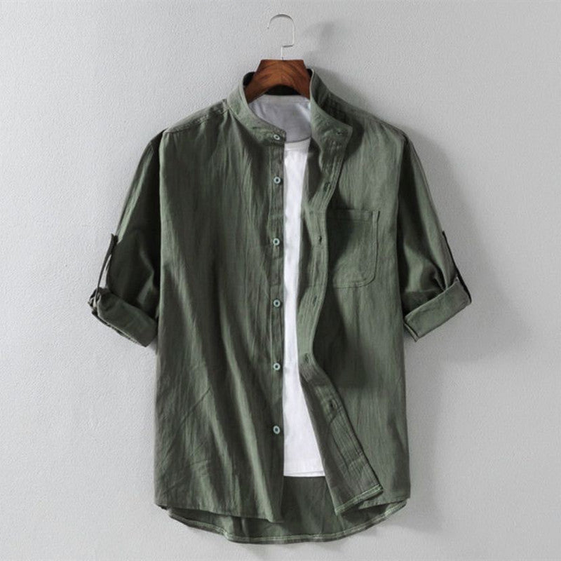 Trendy Summer Men's Linen Shirt