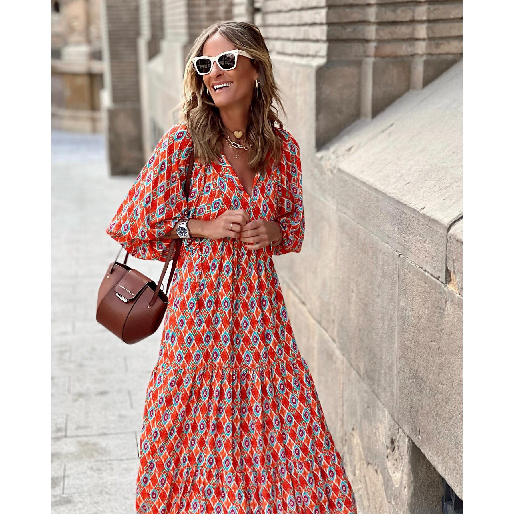 Solange Long Sleeve Maxi Dress