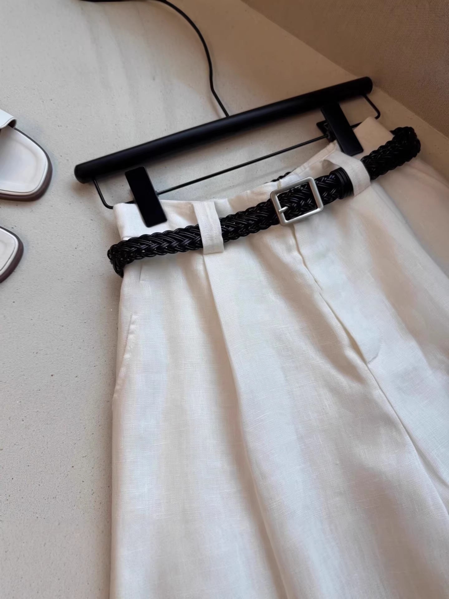 Summer Women's Linen Wide-Leg Shorts