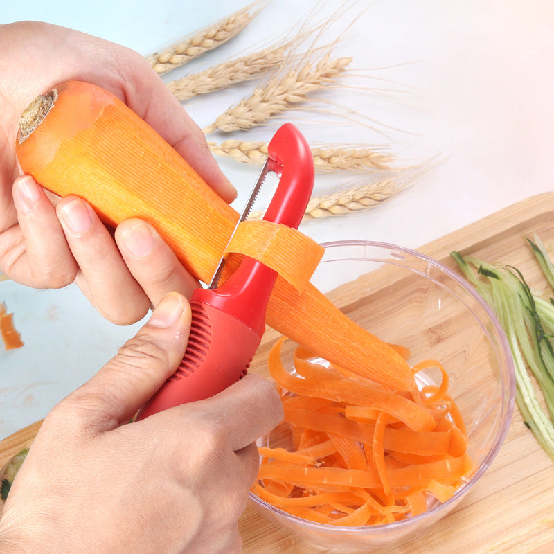 Rubber Plastic Handle Vegetable Fruit Peeler