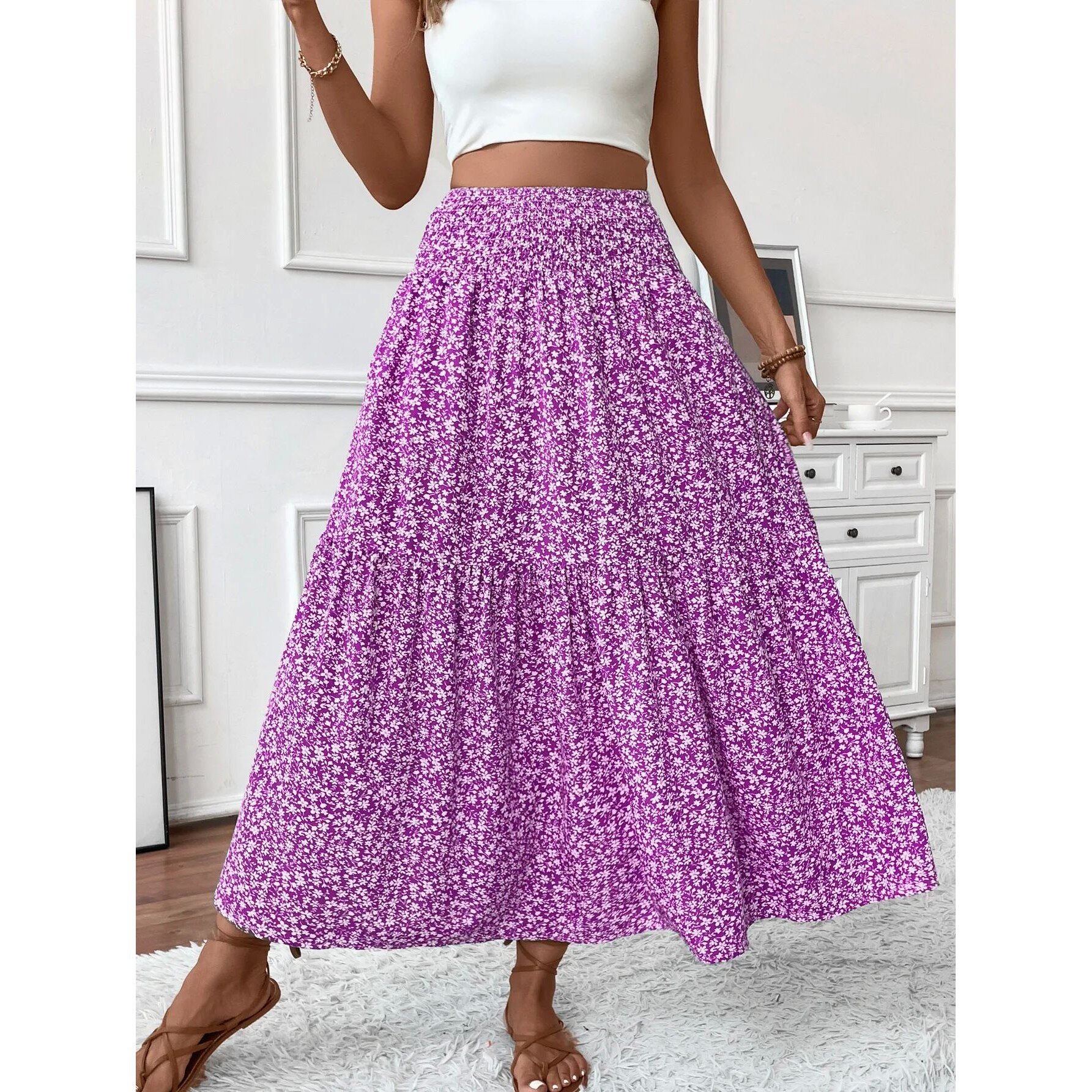 Flora High Waist Skirt