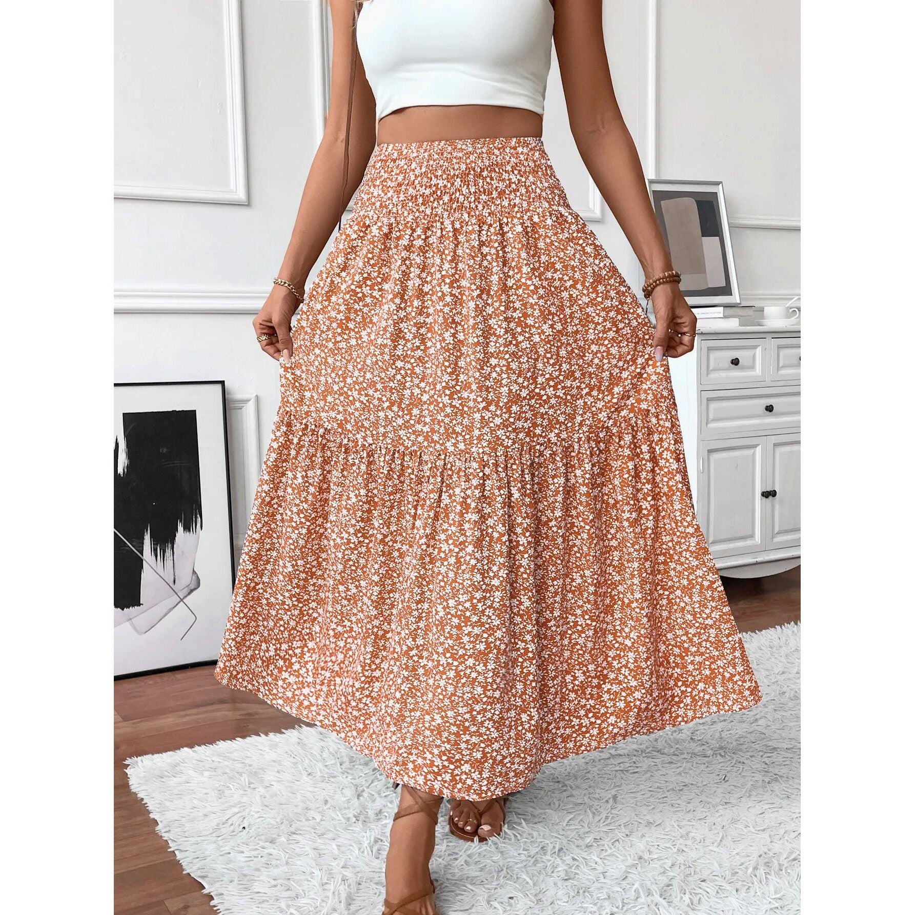 Flora High Waist Skirt